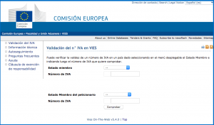 Sistema VIES Comisión Europea